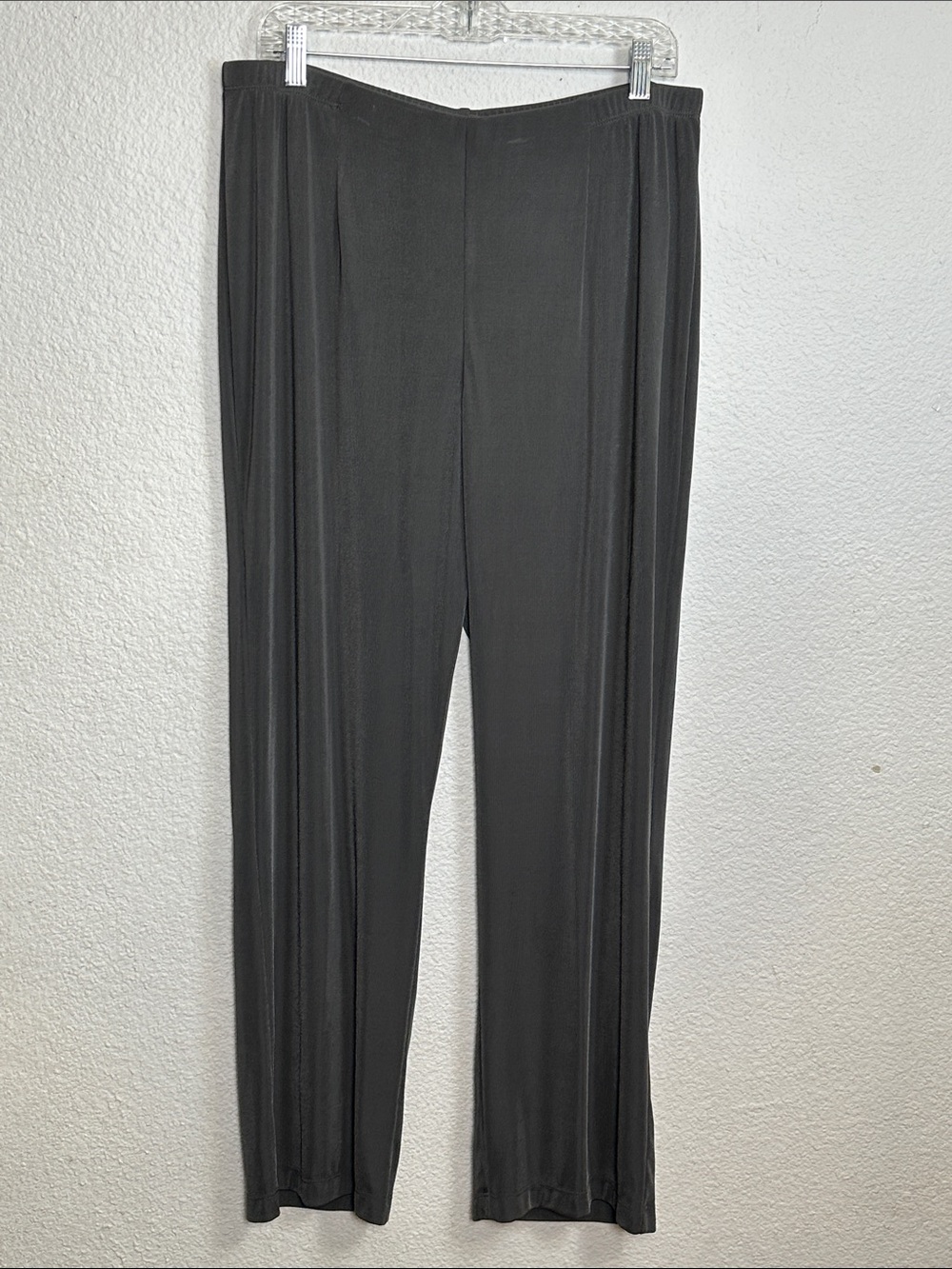 NEW Chico's Easywear Flawless Pant Gray Womens Size 3 Short XL Pull On Stretchy
